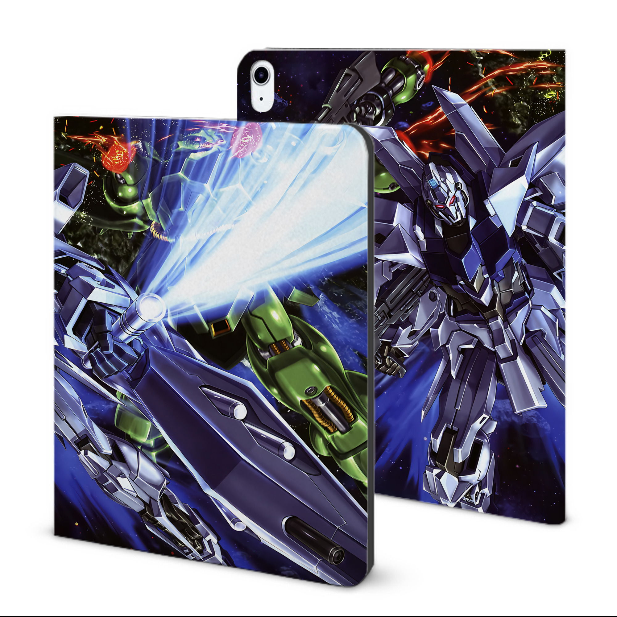 （画像用） 機動戦士ガンダム Mobile Suit Gundam IPad ケース ブック型 PUレザー TPU 耐衝撃 軽量 薄型 ペン収納なし 全面保護 IPad 各モデル対応